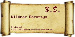 Wildner Dorottya névjegykártya