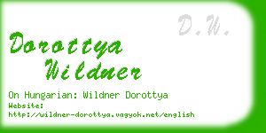 dorottya wildner business card